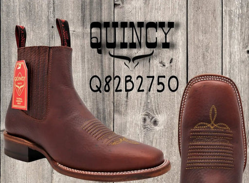 Botines Charros Quincy con Punta Cuadrada