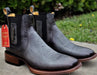 Botines Charros Quincy Cuero Volcano con Punta Cuadrada