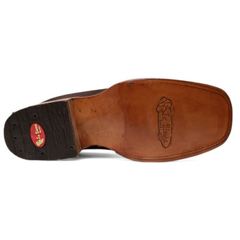 Botines Charros Quincy de Gamuza con Punta Cuadrada Color Cafe - Image 4