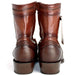 Botines de Armadillo Lizard Original Horma Europea Cuadrada Cafe 76B0716