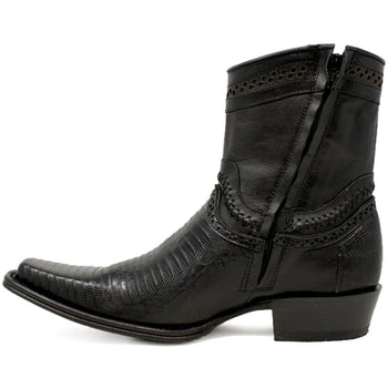 Botines de Armadillo Original Punta Europea Color Negro 76B0705