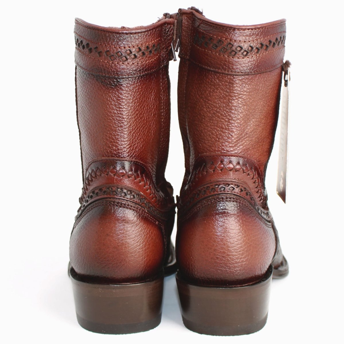 Botines de Cuero Original Punta Europea Cafe LAB-76B2716 - Image 4