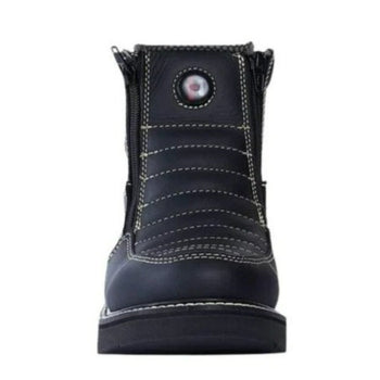 Botines de Trabajo Hammer con Doble Zipper Color Negro - Image 4