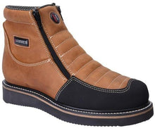 Botines de Trabajo Hammer con Doble Zipper Punta Reforzada Color Habana