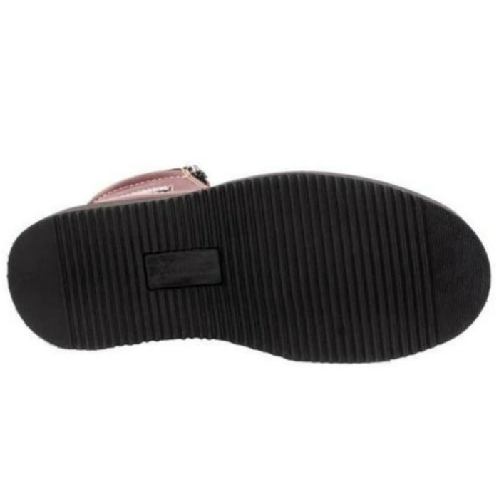 Botines de Trabajo Hammer con Doble Zipper Punta Reforzada Color Vino