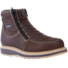 Botines de Trabajo Hammer Doble Zipper Suela Doble Densidad Color Cafe