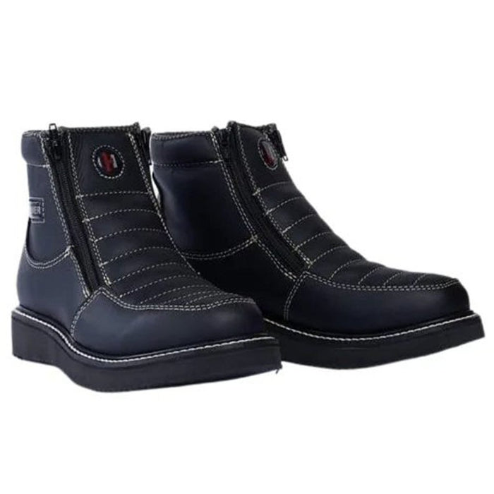 Botines de Trabajo Hammer Doble Zipper Suela Doble Densidad Color Negro