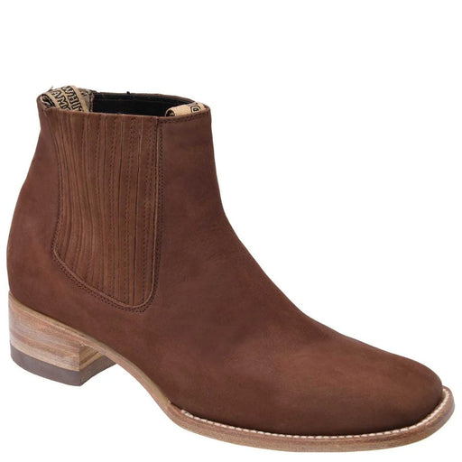 Men's Brown Nubuck Ankle Boots