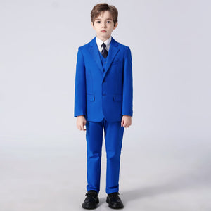 Boys Royal Blue Suits - Kind Childrent Vested Suit