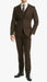SKU#JA60731 Groomsmen Tweed Suit - Brown Herringbone Western Suit