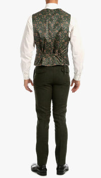 Bradford Hunter Green Slim Fit 3 Piece Tweed Suit - Image 7