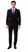 Brand: Caravelli Collezione Suit - Caravelli Suit - Caravelli italy Caravelli Men's 2 Button Black  Classic Fit Single Vent Suit