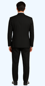 Brand: Caravelli Collezione Suit - Caravelli Suit - Caravelli Italy Caravelli Men'S Black 3-Piece Slim Fit 2-Button Vested Dress Suit Set