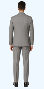 Brand: Caravelli Collezione Suit - Caravelli Suit - Caravelli italy Caravelli Men's Slim Fit 2 Button Light Grey Vested Suit