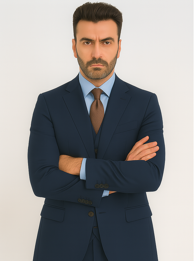 Caravelli Italy Men's Slim Fit Suit – Caravelli Collezione Formal Wear - Image 3