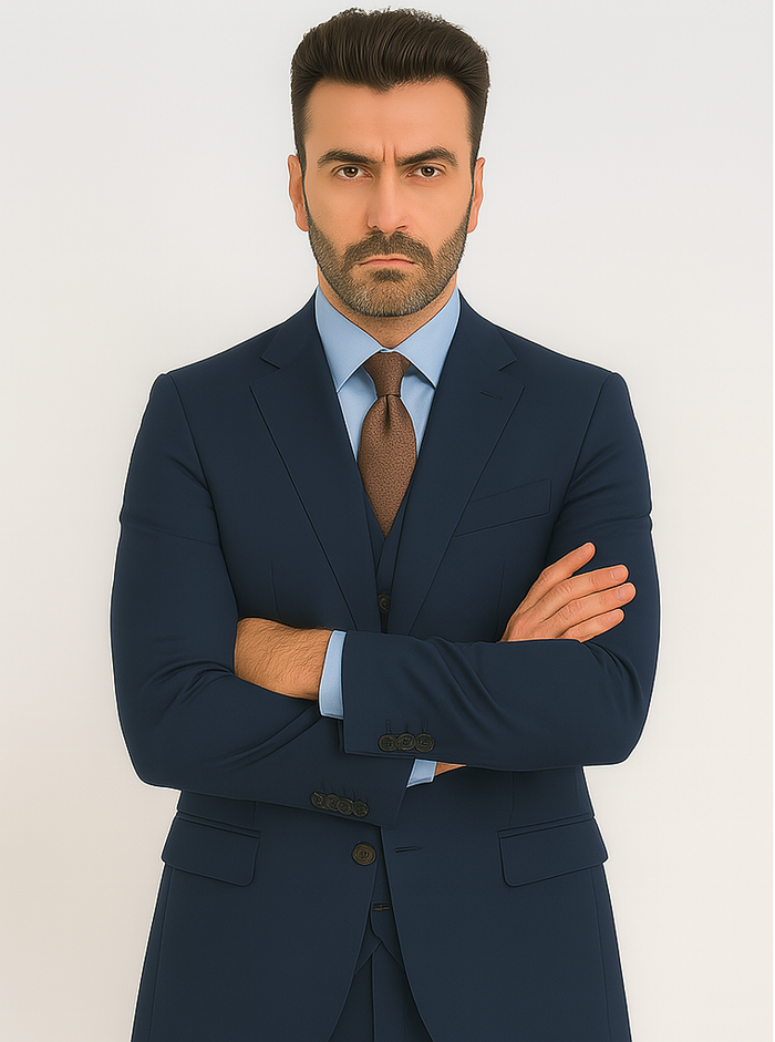 Caravelli Italy Men's Slim Fit Suit – Caravelli Collezione Formal Wear - Image 3