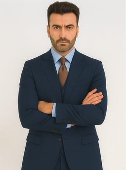 Caravelli Italy Men's Slim Fit Suit – Caravelli Collezione Formal Wear - Image 3