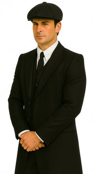 Brand New Quality 1920's English Style Peaky Blinders Style Vested Peaky Blinders Suits - Peaky Blinders Outfit + Overcoat + Hat (Peaky Blinder Custome) - Image 5