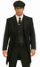 Brand New Quality 1920's English Style Peaky Blinders Style Vested Peaky Blinders Suits - Peaky Blinders Outfit + Overcoat + Hat (Peaky Blinder Custome)