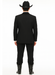 Brand New Solid Black Double Breasted Suits 100% Wool Fabric Super 150s Wide Suits Side Vent (pleated or Flat Front Pants)