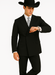Brand New Solid Black Double Breasted Suits 100% Wool Fabric Super 150s Wide Suits Side Vent (pleated or Flat Front Pants)