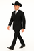 Brand New Solid Black Double Breasted Suits 100% Wool Fabric Super 150s Wide Suits Side Vent (pleated or Flat Front Pants)