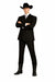 Brand New Solid Black Double Breasted Suits 100% Wool Fabric Super 150s Wide Suits Side Vent (pleated or Flat Front Pants)
