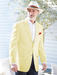 Mens Seersucker Blazer in Color "Color" - Summer Fabric Casual look Sportcoat Jacket 2 Button Notch Lapel