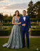 Mens 1 Button Shawl Lapel Vested Wool Wedding - Prom Tuxedo in Bright Sapphire Blue - Mens Slim Fitted Tuxedo