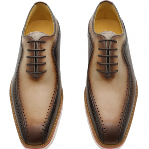 Stylish Two-Tone Brogue Oxford