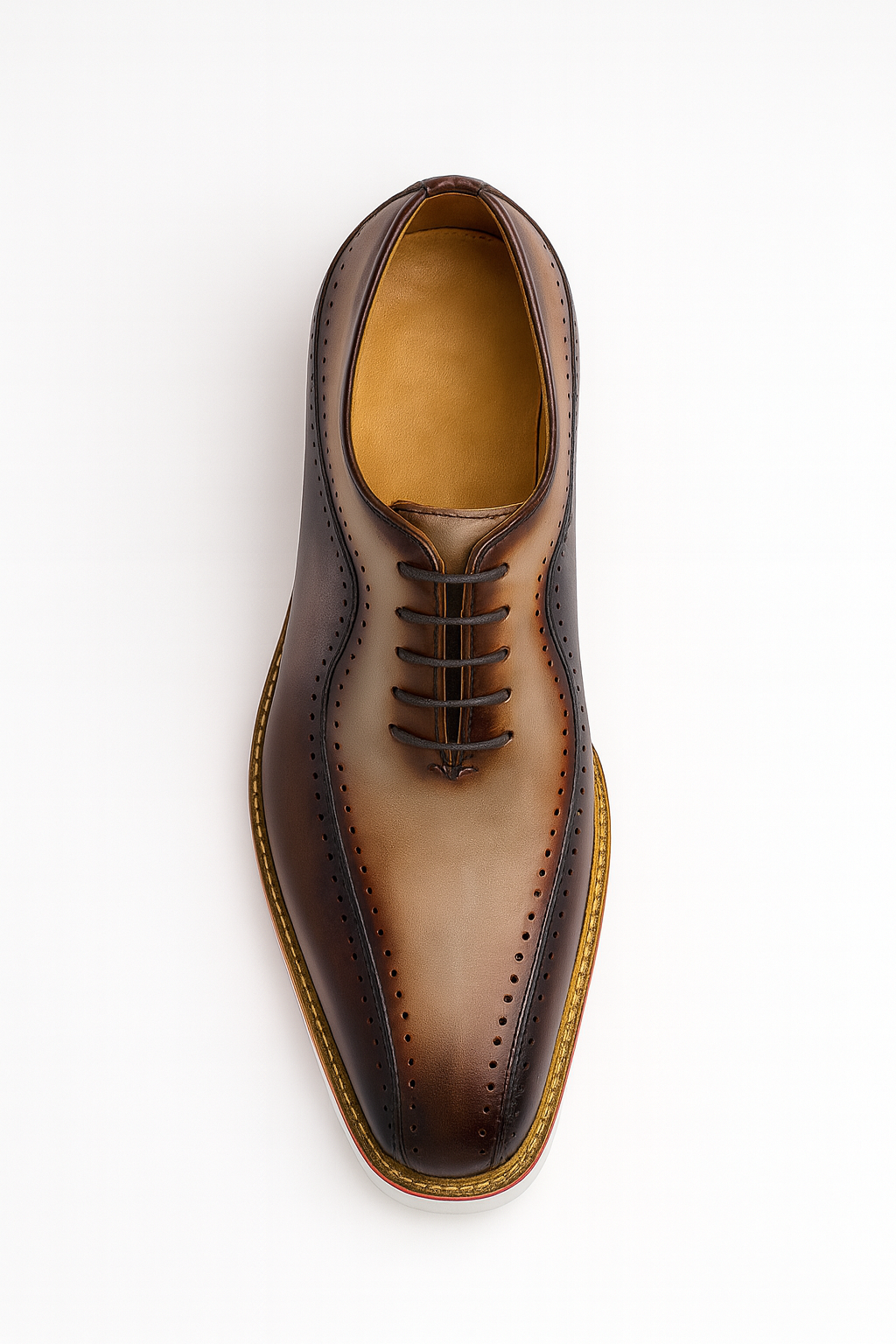 Carrucci Stylish Two-Tone Brogue Oxford