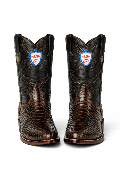 Men's Wild West Python Skin J Toe Boots 29957 - Image 31