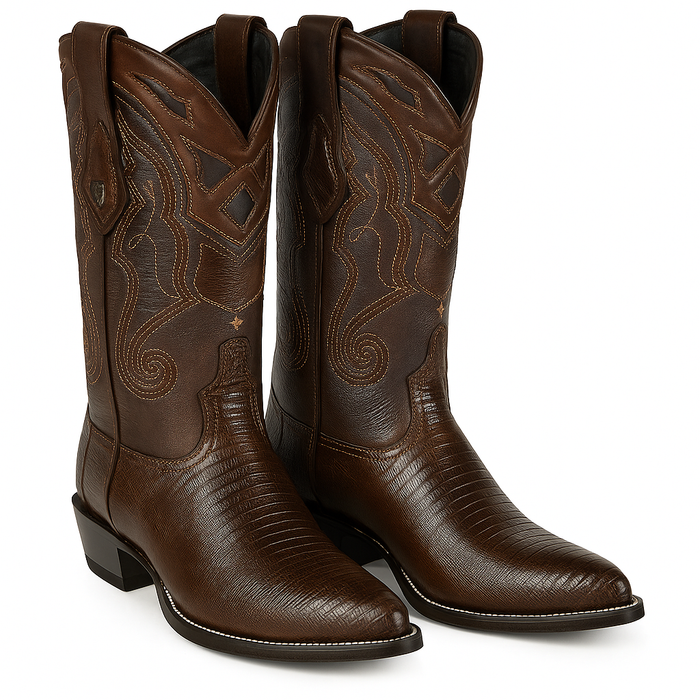 Men's Wild West Teju Lizard Skin J Toe Boots 29907 - Image 36