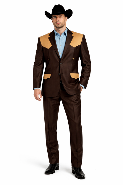 Brown Wedding Suits Modern Fit