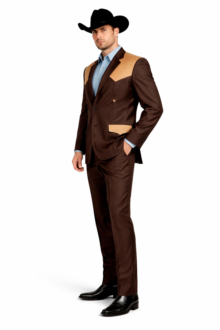 Brown Wedding Suits Modern Fit