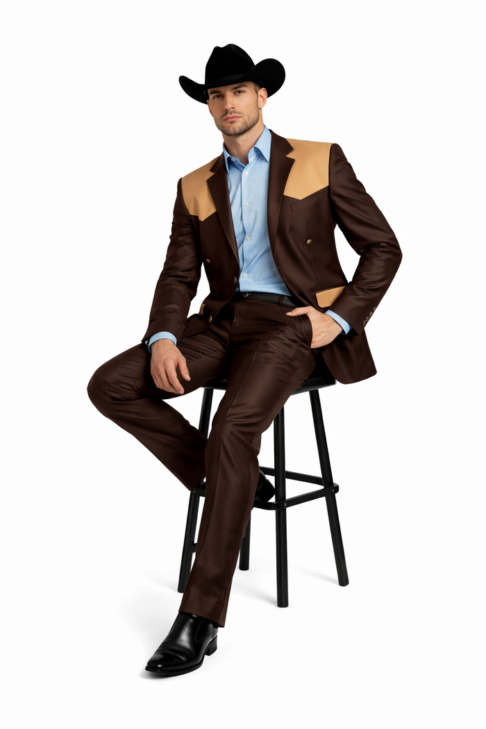 Brown Wedding Suits Modern Fit