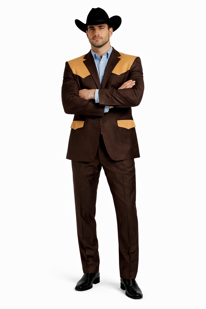 Brown Wedding Suits Modern Fit