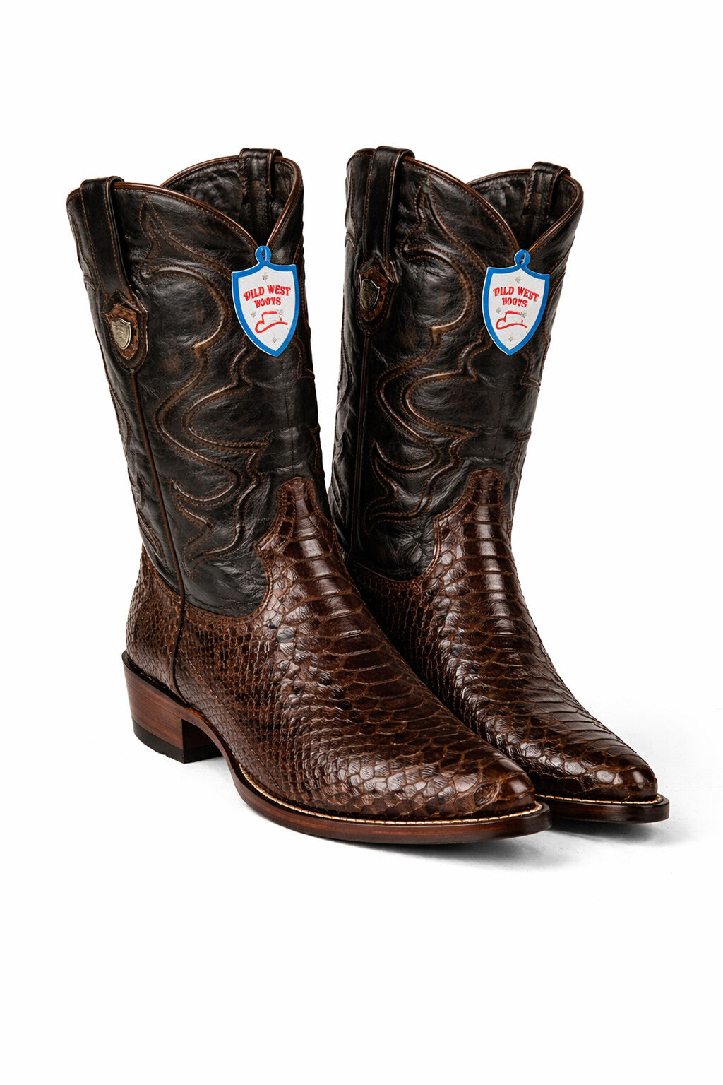 Men's Wild West Python Skin J Toe Boots 29957 - Image 30