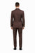 Mens Double Breasted Blazer - Wool Brown Sport Coat With Gold Buttons