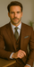 Wool Suit - Italian Made Business Suit by Statement Men's 3 Piece 100% Wool Modern Fit Suit - V-Neck Double Breasted Vest