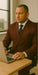 Wool Suit - Italian Made Business Suit by Statement Men's 2 Piece 100% Wool Double Breasted Suit - Micro Windowpane