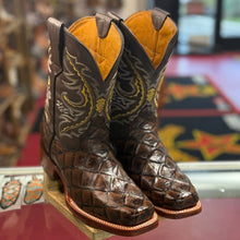 Pirarucu Fish Print Boots Square Toe