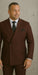 Wool Suit - Italian Made Business Suit by Statement Men's 2 Piece 100% Wool Double Breasted Suit - Micro Windowpane