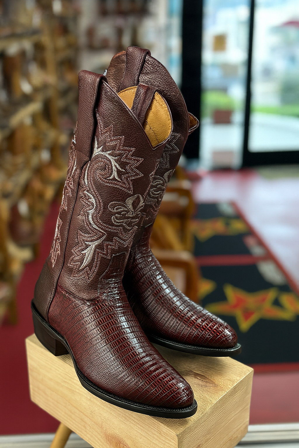 Lizard Print Western Boots - Image 8