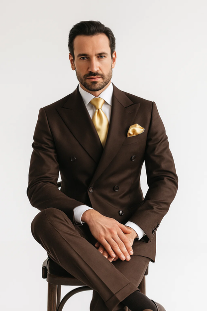 Classic Fit in Brown Color by Rossiman