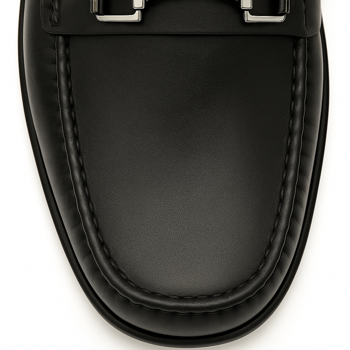 Mens Mezlan Brussels Metal Ornament Calfskin Loafer Dress Shoe in Tan