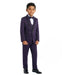Boys 3 Piece Slim Fit Tuxedo - Paisley Design