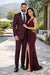 Burgundy 2 Piece Tuxedo Shawl Lapel Slim Fit