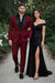 Burgundy Prom Tuxedo - Wedding Suit - Groom Tuxedo Suit