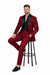 Burgundy Prom Tuxedo - Wedding Suit - Groom Tuxedo Suit